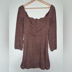 Abercrombie Polka Dot Milkmaid Dress